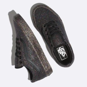 Vans Bayan Spor Ayakkabı Rainbow Glitter Old Skool Siyah | 80885-919